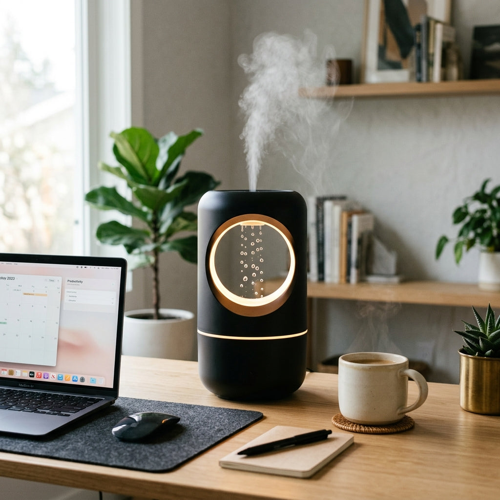 Anti-Gravity Humidifier - Desk Workspace Ultrasonic Mist