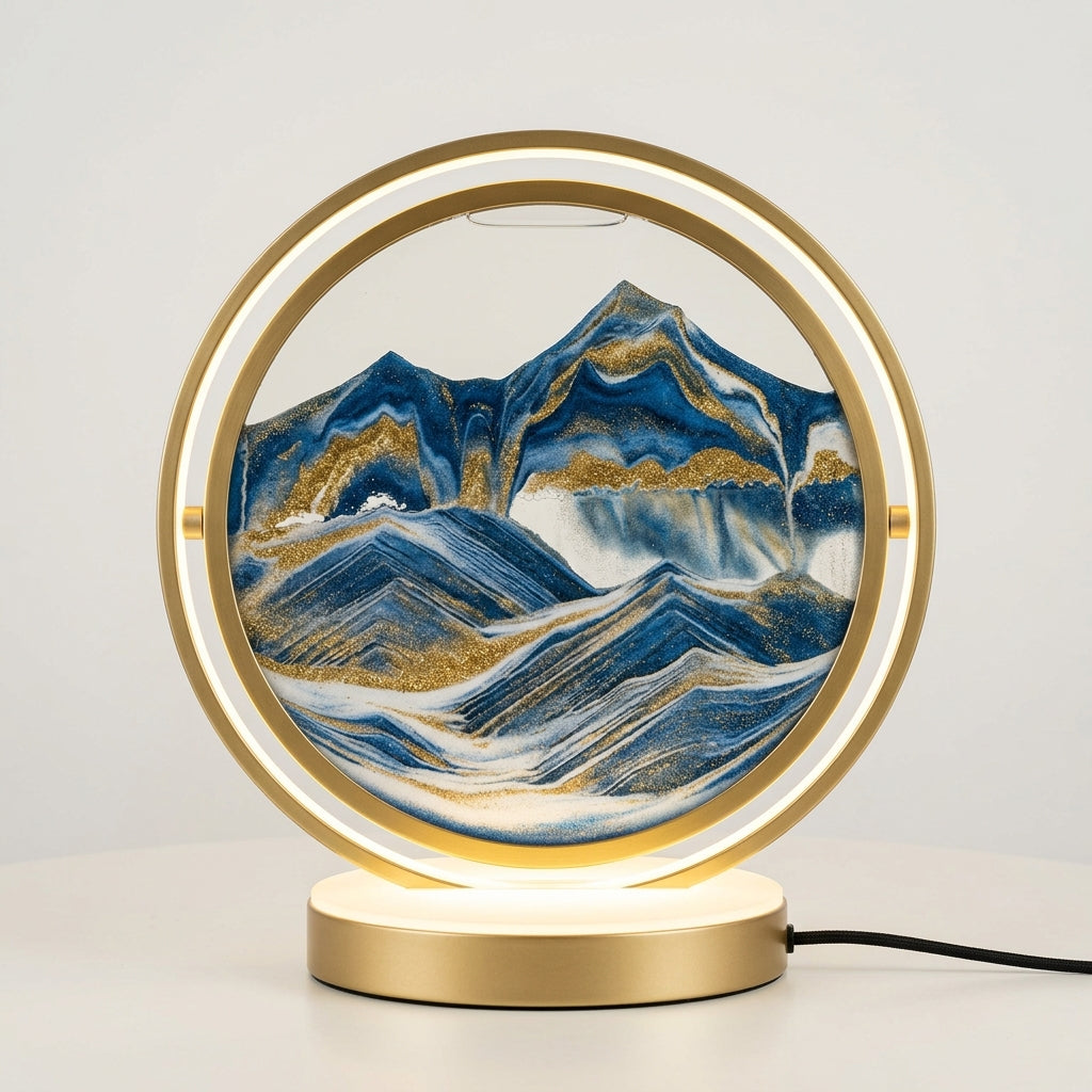 RGB Kinetic Sand Art Table Lamp - Studio Hero Shot